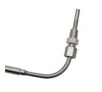MXXDMOPD Capteur de température des gaz d'échappement de Moteur EGT de Type CK 1200 °C, sonde en Acier Inoxydable, Tube thermocouple fileté, coude NPT 1/8''