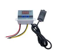 MXXDMOPD Contrôleur d'humidité numérique XH-W3005 12 V 24 V 220 V Hygrostat Hygromètre Interrupteur de contrôle d'humidité Régulateur + Capteur d'humidité(DC12V)