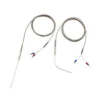 MXXDMOPD Sonde de capteur de température Flexible de Haute précision, thermocouple blindé de Type K WRNK-191, diamètre 1/1,5/2/3/4/5 mm, avec 1,5 m(Dia5mm Probe 200mm)