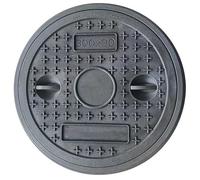 MXXIEYIDUO Couvercle de Regard Cadre de Rond de 30 cm (12 Pouces), Couvercle Fosse Septique Plastique, Antidérapants à Fixation par Clips, Adaptés aux Pelouses de Jardin