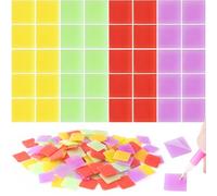 Mxxipp Lot de 140 recharges de cire diamant - 2 x 2 cm - Accessoires de broderie pour peinture diamant 3D - Rouge, jaune, vert et violet