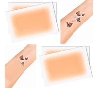 Mxxipp Lot de 4 rubans adhésifs de tatouage imperméables et résistants à la transpiration - Ultra fins et invisibles - Pour tatouage, cicatrice, taches sombres - Peau claire