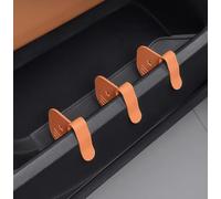 MXYUANHANG 3 Pièces Séparateur de Rangement pour Renault Twingo 3 2014-2025, Panneau de Portière Organisateur Boîte Rangement Accessoire Flexible,Orange