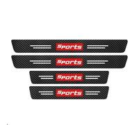 MXYUANHANG 4 Pièces Protecteur de Seuil de Garde de Porte de Voiture pour Renault 5 ETech (R5) 2024-2025, Fibre de Carbone Film de Protection Autocollant