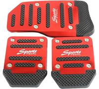 MXYUANHANG Pédales De Voiture pour Ford Fiesta St-Line STLine MK8 2023-2021, Pédale D'accélérateur de Voiture Couvre-pédale Pédales de Pied,Red-Manual Transmission