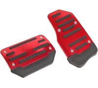 MXYUANHANG Pédales De Voiture pour Hyundai Tucson IV 2020-, Pédale D'accélérateur de Voiture Couvre-pédale Pédales de Pied,Red-Automatic