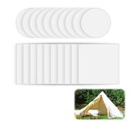 MxyVrix 20 pcs Patch Transparent Rubans Adhésifs, Applicable à de Réparation pour Tente, Imperméables, Matelas Gonflable, Jouets Gonflables, Sièges de Voiture, Canapé, Auvents, Kayak