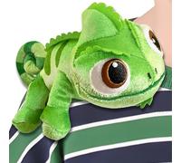 MXYZQDE Doudou caméléon en peluche colorée pour costume de Raiponce pour femme - Design mignon - Sac à bandoulière - Décoration idéale pour Pascal Raiponce - Cadeau pour jouer et décorer