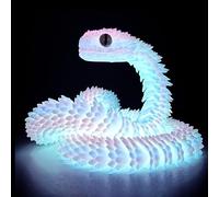 MXYZQDE Jouet serpent 3D de 60 cm - Simulation dans le noir - Modèle d'animal - Ornements - Impression 3D