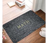 MXZERFKGLA Paillasson antidérapant - 60 x 40 cm - Tapis d'entrée extérieur - Tapis d'intérieur pour entrée, mathématiques, tapis de bienvenue absorbant et lavable pour couloir, extérieur, terrasse