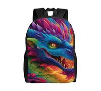 MXZERFKGLA Sac à dos de voyage léger pour homme et femme - Sac à dos pour ordinateur portable de 17" - Motif coucher de soleil, Coloré des dragons, taille unique