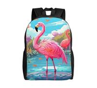 MXZERFKGLA Sac à dos de voyage pour homme et femme - Léger - Sac à dos pour ordinateur portable de 17 pouces - Sac à dos décontracté, Flamingo Bird, taille unique