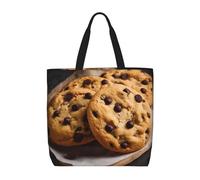 MXZERFKGLA Sac fourre-tout réutilisable pour femme avec poche intérieure Saturne Ring Planet, Cookies aux pépites de chocolat, Taille unique