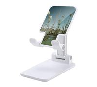 MXZERFKGLA Support de téléphone portable pliable pour bureau - Support de téléphone portable réglable - Support de téléphone portable antidérapant - Compatible avec tous les téléphones portables