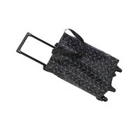 Mxzzand Caddie de Courses, Caddie Multifonctionnel Pliable Léger pour supermarché pour Le Camping (Ligne Noire)