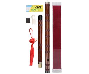 Mxzzand D - Key Bamboo Flute Dry Bitter Dizi Ensemble de flûte Traditionnelle pour débutants Fait à la Main