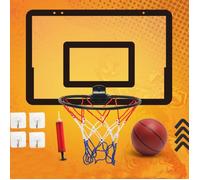 Mxzzand Ensemble de mini panier de basket d'intérieur Mini cerceau de basket-ball intérieur, ensemble de poinçons jeux activite