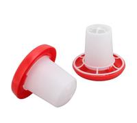 Mxzzand Mangeoire pour poussins Kit d'alimentation et d'abreuvoir pour poussins Conception à manchon rotatif animalerie seche