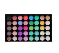 Mxzzand Palette de 40 couleurs d'ombres à paupières, maquillage des yeux mat et paillettes, pigment aquarelle