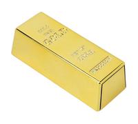 Mxzzand Rouge à lèvres en forme de barre d'or Maquillage métallique paillettes or rouge à lèvres longue durée hygiene rouge