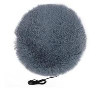 Mxzzand Tapis en peluche chauffant pour animaux de compagnie Couverture Chauffante Électrique en animalerie masque Gris argent