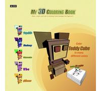 My 3D Coloring Book: Teddy Cube Edition: Color a Cube figure in 3 point Perspectives