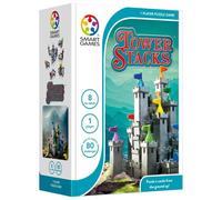 SmartGames - Jeu de puzzle Tower Stacks - 80 défis - Dès 8 ans