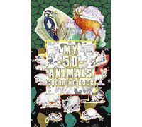 My 50 Animals Coloring Book: Creative Calligraphy Handwriting Practice Exercise Book For Kids, Animals Names Learning Book