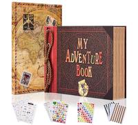 My Adventure Book Album photo pour bébé avec couverture rigide, inspiré du film Up, pour anniversaire, album de bébé de première année, coffret cadeau pour nouveau-né, tout-petit et enfants, fête