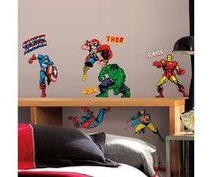 MY AGENCIES 32 Stickers Avengers Comics Marvel Bleu G