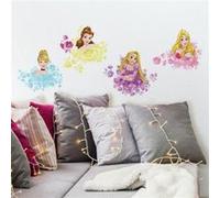 MY AGENCIES 4 Stickers Géants Princesses Disney Floral Repositionnables 25x45cm Multicolors G