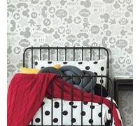 Papier Peint auto-adhésif - Disney Mickey avec icônes