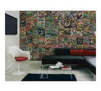 MY AGENCIES Papier peint panoramique auto-adhésif Marvel couvertures de Comics - 3.2 m x 1.83 m Multicolors G