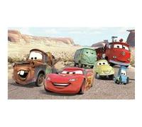 MY AGENCIES Papier peint panoramique encollé Cars Flash McQueen et ses amis dans le désert - Disney- 320 cm x 182,88 cm Multicolors