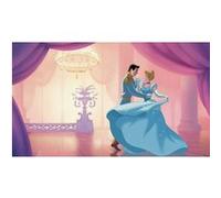 MY AGENCIES Papier peint panoramique encollé Cendrillon qui danse avec son prince charmant - DISNEY 320 cm x 182,88 cm Bleu G