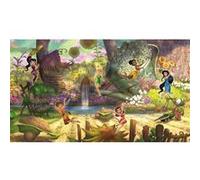 MY AGENCIES Papier peint panoramique encollé Clochette et ses amis à la cascade - 320 cm x 182,88 cm Multicolors G