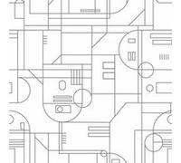 MY AGENCIES Rouleau de papier peint auto-adhésif - Star Wars Formes Géométriques R2D2 - Blanc et Noir Noir G