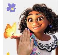 Sticker Géant Disney Encanto Mirabel et alphabet pour tête de lit repositionnable 91 x 43 cm