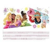 MY AGENCIES Sticker Mural Géant Disney 7 Princesses et alphabet pour personnaliser Multicolors G