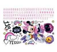 MY AGENCIES Sticker Mural Géant Disney Minnie Mouse et alphabet pour personnaliser Multicolors G
