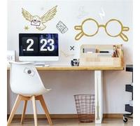 Sticker mural géant Lunettes Harry Potter et stickers complémentaires
