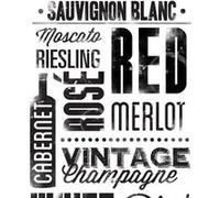 MY AGENCIES Stickers - Les Amoureux Du Vins écriture - Hauteur 45,7 cm Multicolors G