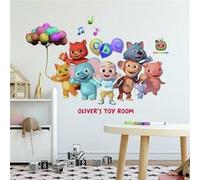 MY AGENCIES Stickers muraux géants Cocomelon Personnages Principaux avec lettres de l'alphabet Multicolors G