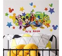RoomMates Stickers muraux géants Disney Mickey – lettres de l'alphabet multicolores repositionnables