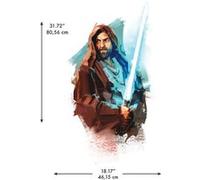 ROOMMATES Stickers Muraux Géants Obi Wan Kenobi Peint - Star Wars Multicolors