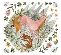 MY AGENCIES Stickers Muraux Géants Woodland Licorne Magique et Renard Multicolors