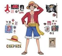 RoomMates RMK5439GM One Piece Luffy Autocollant Mural, Rouge