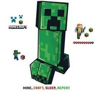 MY AGENCIES Stickers repositionnables - Minecraft - Creeper - Mine - Craft - Sleep - Repeat Vert G
