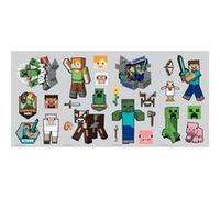 MY AGENCIES Stickers repositionnables - Minecraft - Tous les Personnages Multicolors