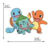 MY AGENCIES Stickers repositionnables - Pokémon - Carapuce, Dracaufeu, Bulbizarre Multicolors